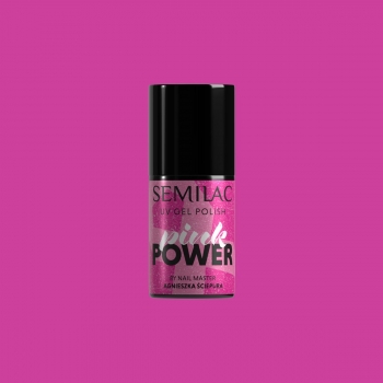 Semilac lakier hybrydowy A703 Pink Power  7ml Agnieszka Ściepura